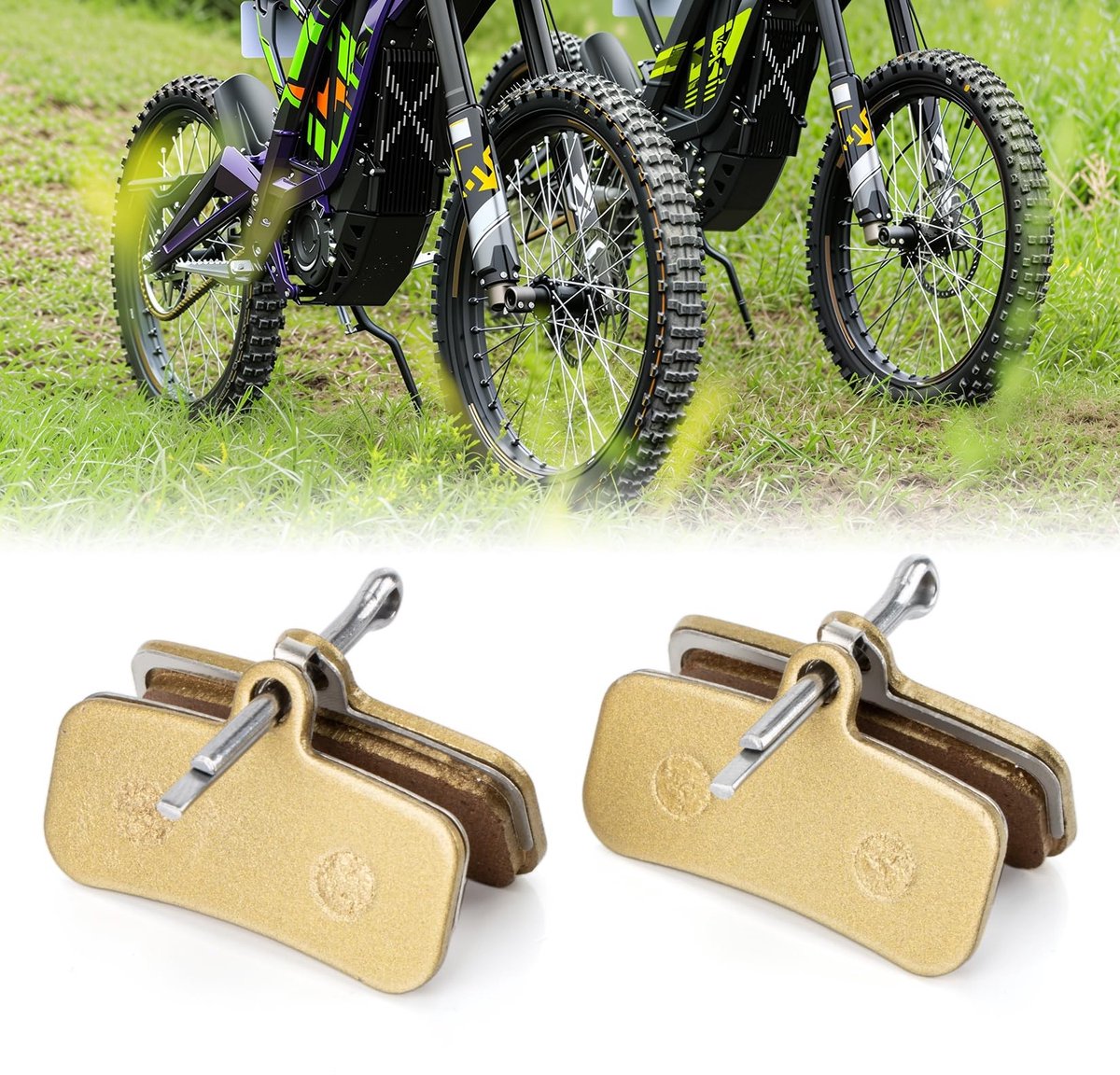 Dailygoods - Remblokken voor Motorfiets, Voor en Achter, 2 Stuks