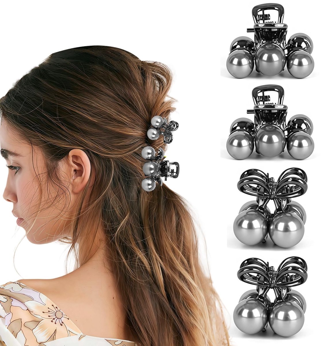 Dailygoods- Haarspelden Charmant Kersen Design - Mini Haarspelden