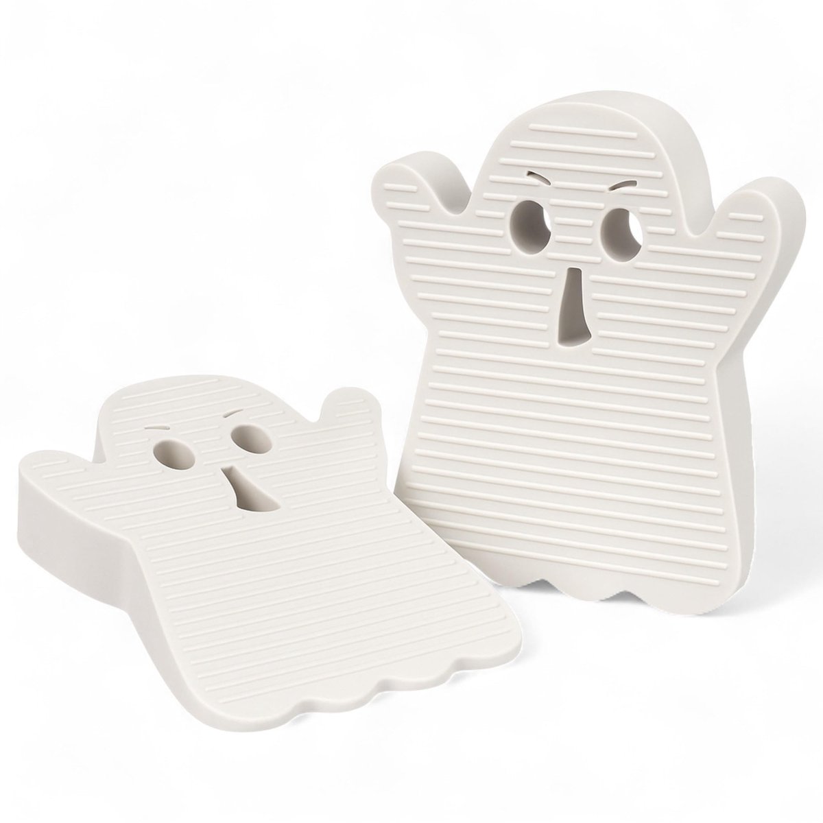 Dailygoods- Deurstopper set van 2 - Antislip Wig - TPE met Gripgroeven - Minimalistisch Ontwerp - 120 x 60 x 28 mm - Voor Thuis en Kantoor - Deurstoppers