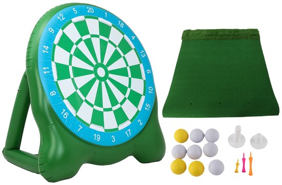 Golf Trainingsmat - 152 x 122 cm - Antislip Kunstgras - Inclusief Ballen en Tees - Voor Indoor en Outdoor Training van GOLF — afbeelding 4