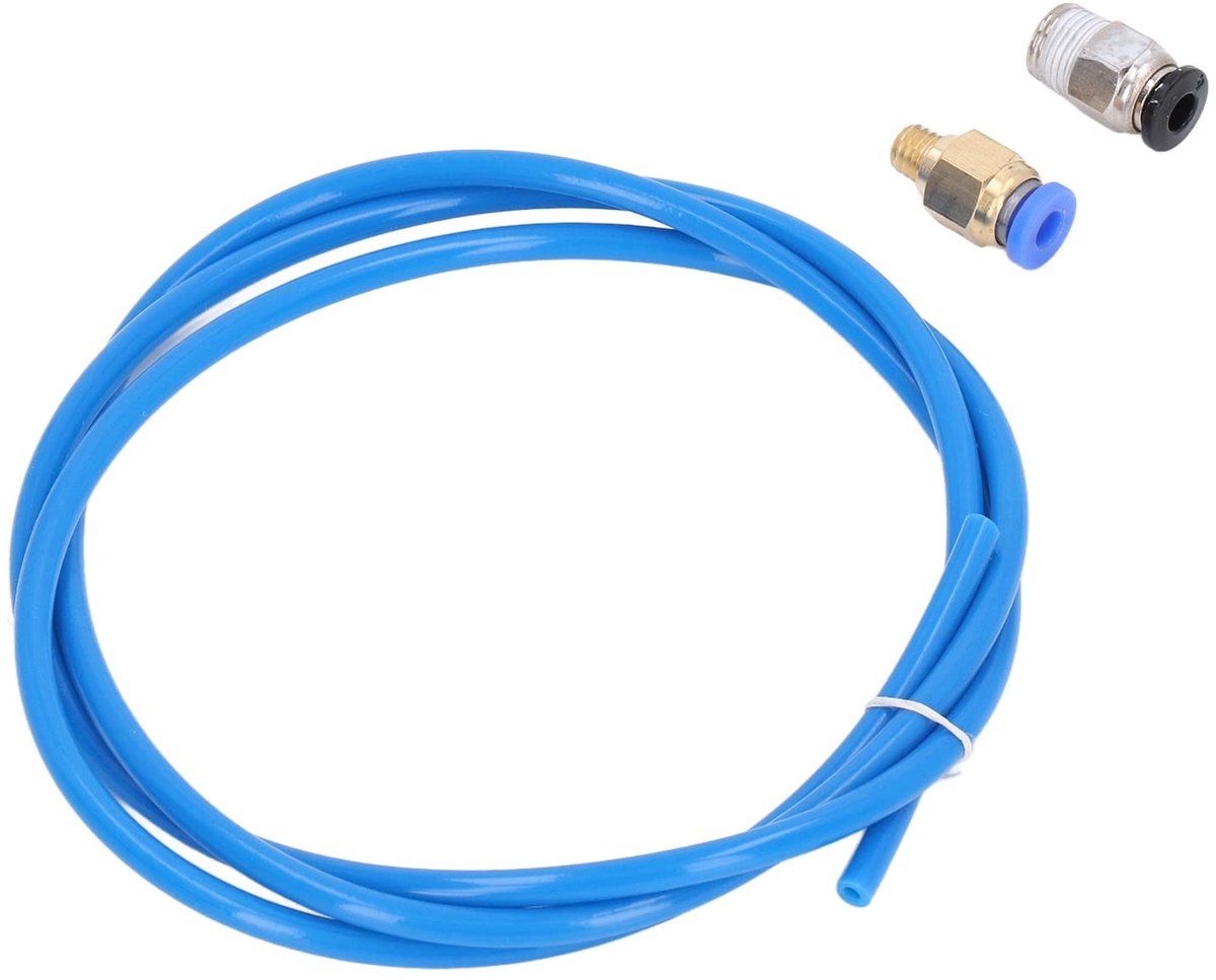 Dailygoods- Pneumatische Fittingenset 5 Stuks - 1 Meter PTFE-buis - 20 Stuks Connectoren - PC4-M10/M6 Fittingen - Geschikt voor 3D-printer - Betrouwbare Kwaliteit