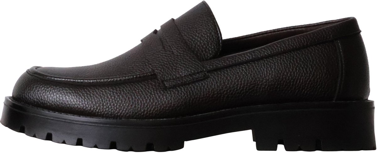 Lage leren mocassin