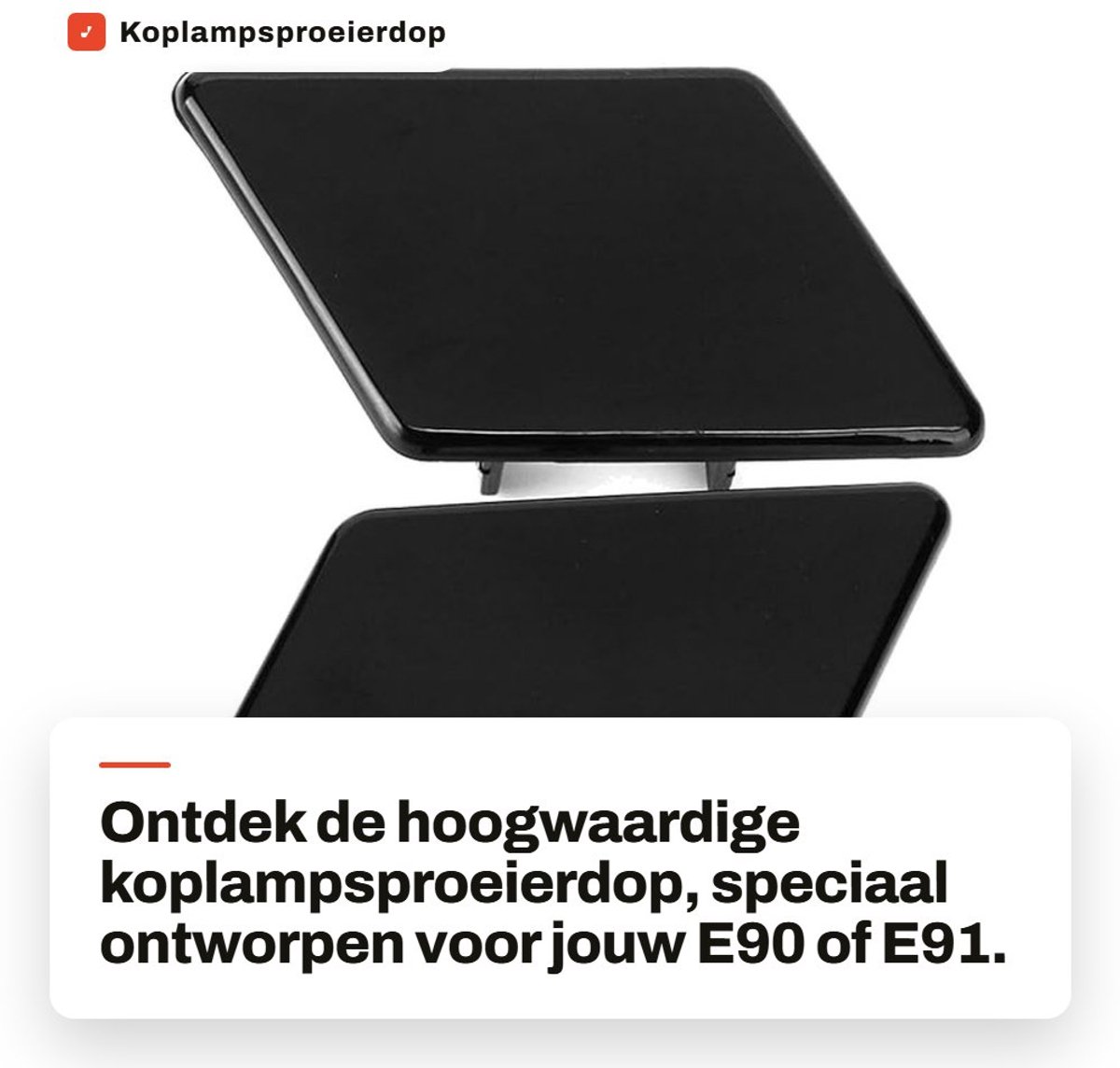 Dailygoods- Koplampsproeierdop Vervanging - ABS - Links/Rechts - Geschikt voor 323i/328i/328xi/335d - Eenvoudig te installeren - Duurzaam in gebruik - Sproeierdop