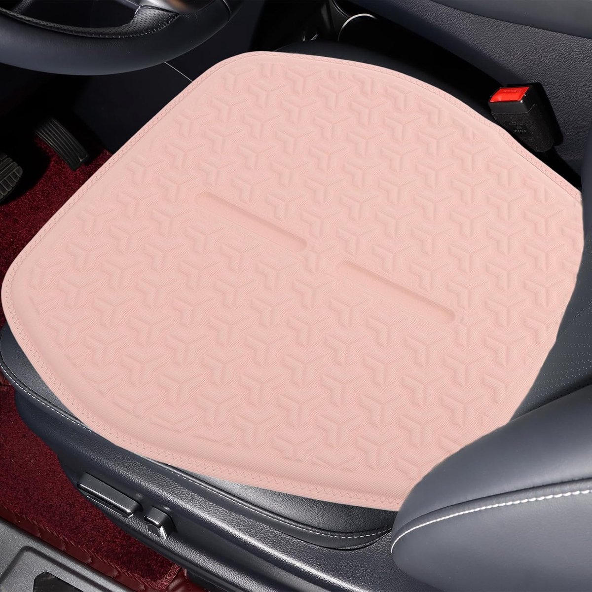 GEL Zitkussen - Comfort Kussen - Lang Zitten - Ademende 3D Honingraat - 49x48x2 cm - Roze