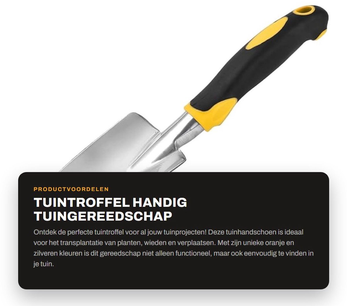 Dailygoods- Tuintroffel Aluminiumlegering - Handgereedschap - Tuinschep - Tuingereedschap - Lichtgewicht - 30cm/11,8 inch