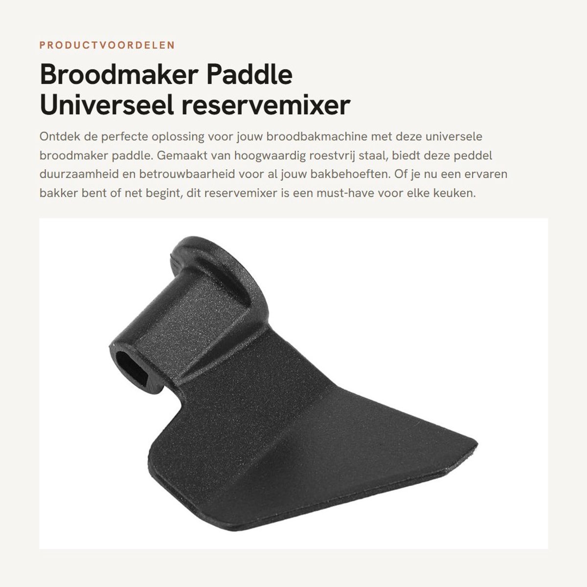 Dailygoods- Broodmakerlemmet van roestvrij staal - Universeel reserveonderdeel - Duurzaam en robuust - Antiaanbaklaag - Lichtgewicht en gemakkelijk te reinigen - Broodmes