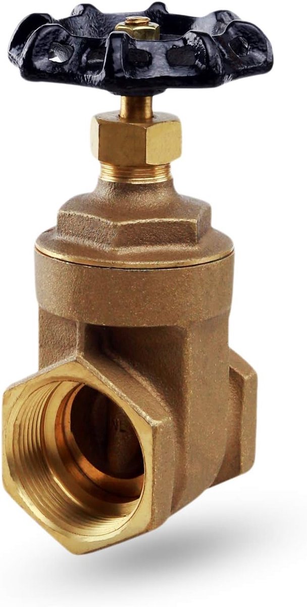Zware Poortklep - Waterafsluiter - Leidingen Regelen - Gegoten Messing - 2-1/2 inch - Messing