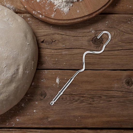 Mixer Accessoires - Deeg Haken - Bakken en Koken - Roestvrij Staal - 16.8 cm - Zilver — afbeelding 3