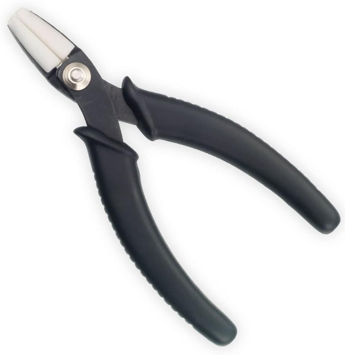 Platbek Tang - Nylon bek - Sieraden Maken - Dubbele veer - 15 cm - Zilverkleurig