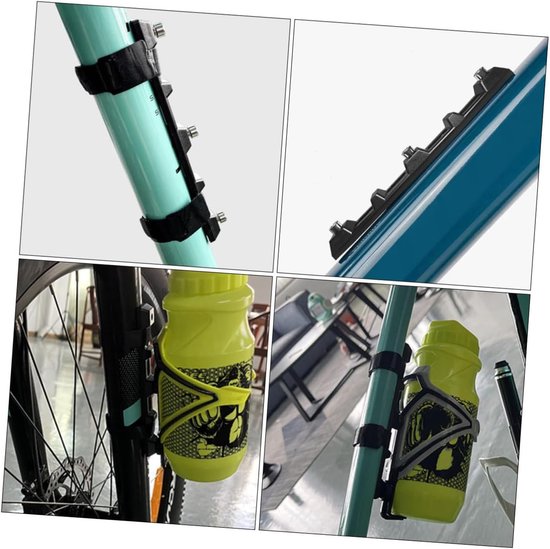 Fiets Bidonhouder Adapter - Fleshouder Extender - Extra Flessen Meenemen - Universele Compatibiliteit - 15x2x1 CM - Zwart — afbeelding 4
