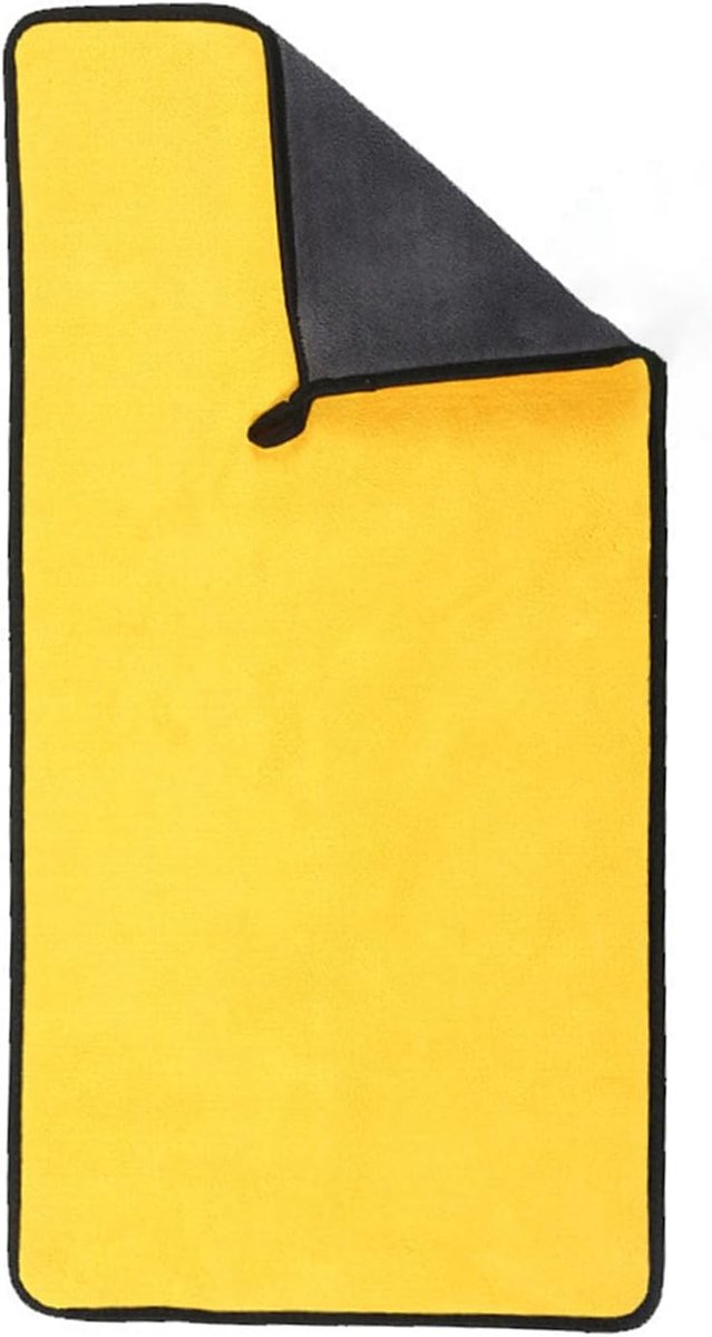 Reinigingsdoek Auto - Koraalfluweel Doek - Auto Poetsen - Dubbelzijdig Ontwerp - 28x5 cm - Grijs