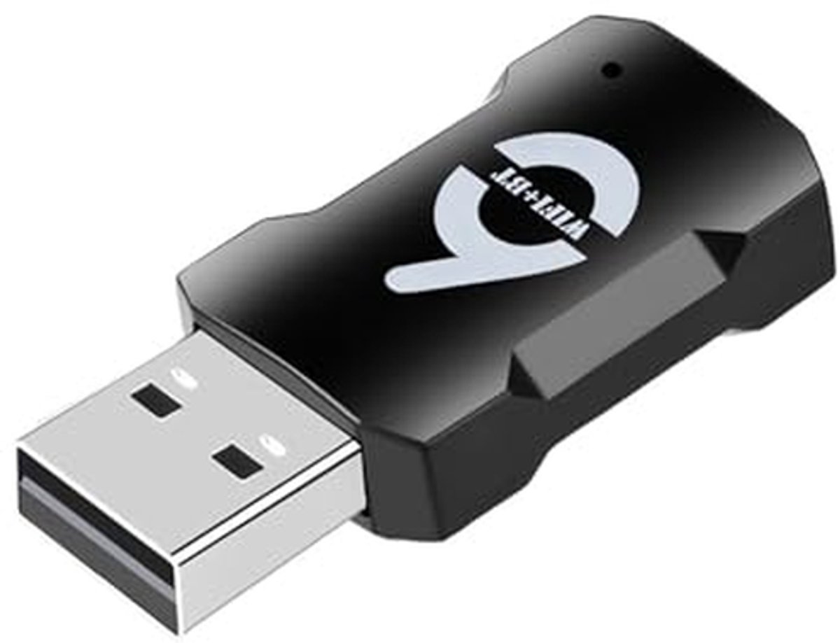 Draadloze WiFi Adapter - USB Netwerkkaart - Snelle Internetverbinding - Dual Band AX900 Mbps - USB 6 - Zwart