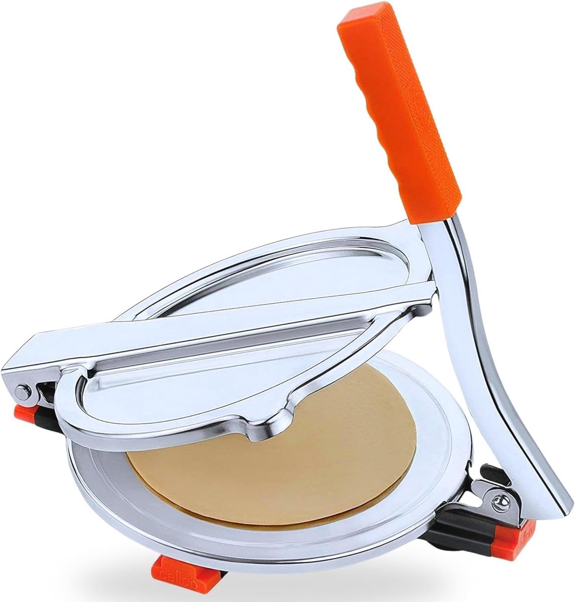Puri Persmachine - Khakra Roti Maker - Plat Brood Maken - Zware Druk Machine - 10x10x10 mm - Zilver