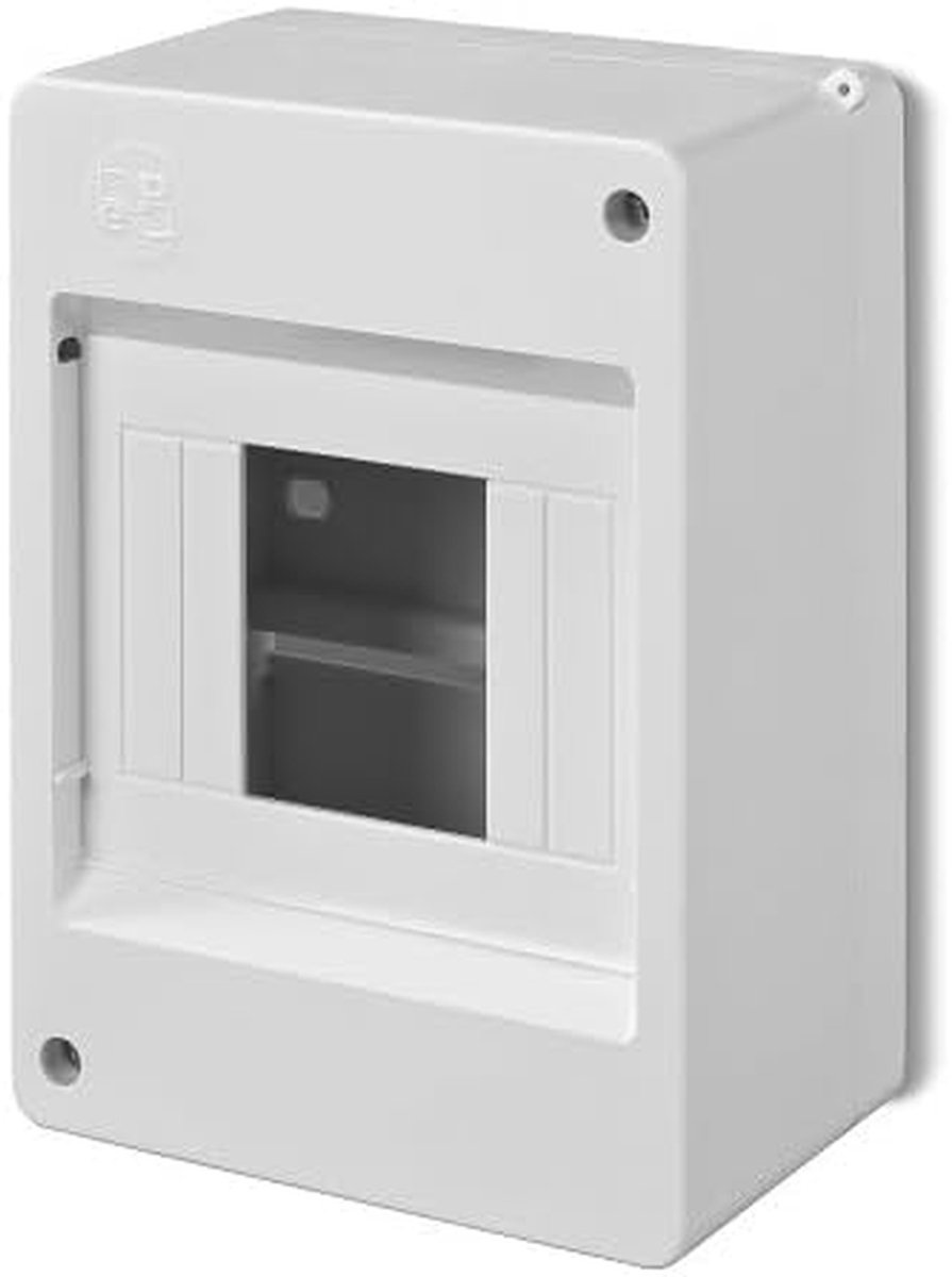 Verdelingkast - Groepenkast - Elektrische Installatie - 4 Modules - 95x140x83mm - Lichtgrijs