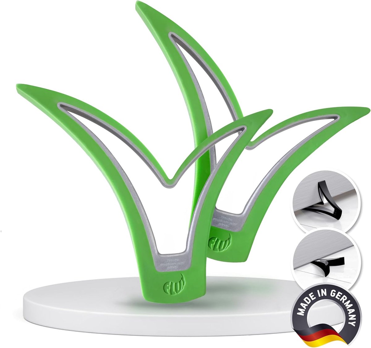 Deurstopper - Deurwig Deurbuffer - Deuren Vastzetten - Teenvriendelijk Bedienbaar - 2 stuks - Groen