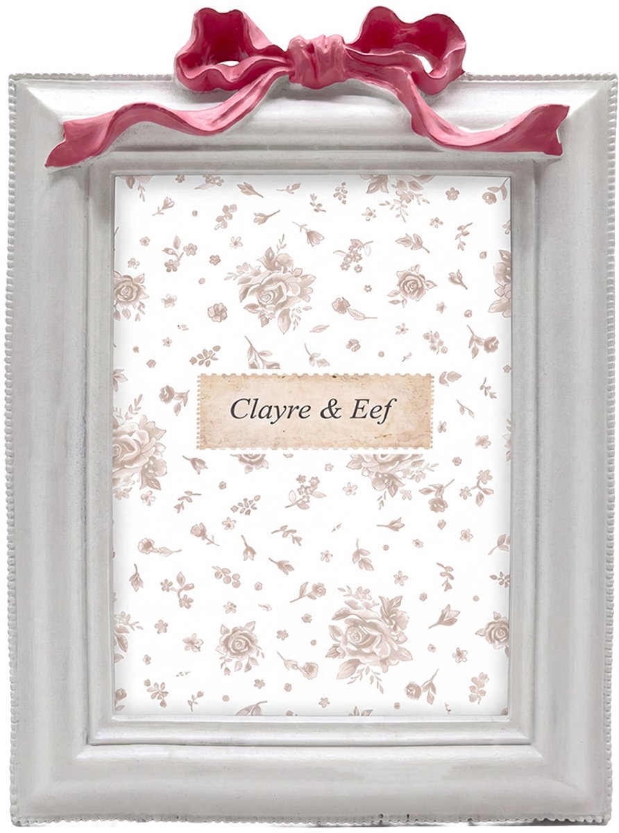 Clayre & Eef Fotolijst Wit Kunststof