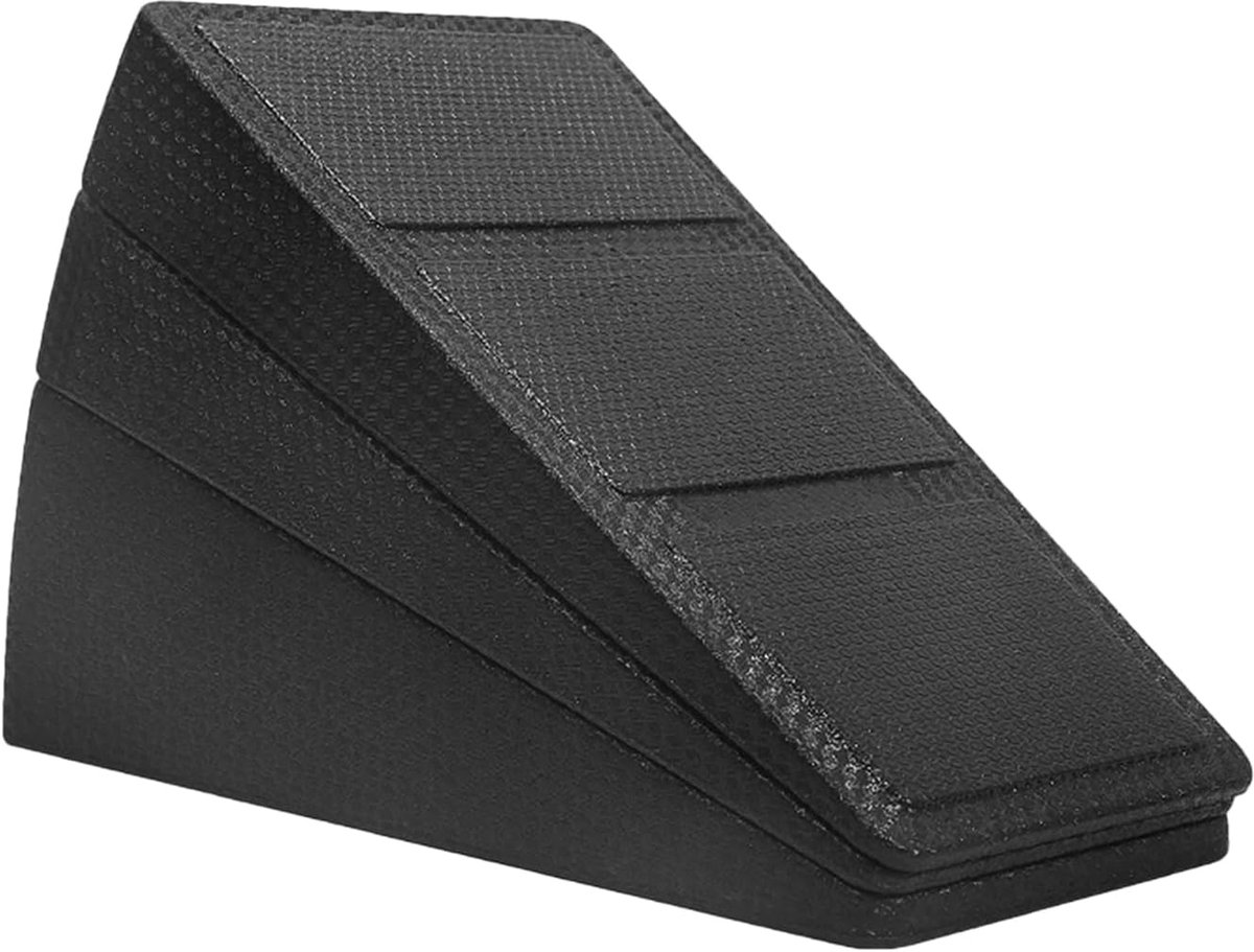 Kuitstrekplank - Schuine plank - Fitness oefening - Verstelbare helling - 30 x 19.5 x 15.5 cm - Zwart