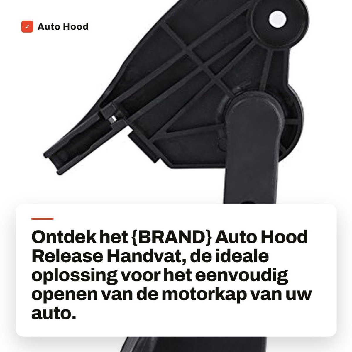Dailygoods- Handvat Motorkapontgrendeling - Professioneel vervaardigd - Betrouwbaar - Eenvoudig te installeren - Geschikt voor B6/B7 S4/RS4 2001-2008 - Referentie 8E1 823 533 B - Motorkapontgrendel