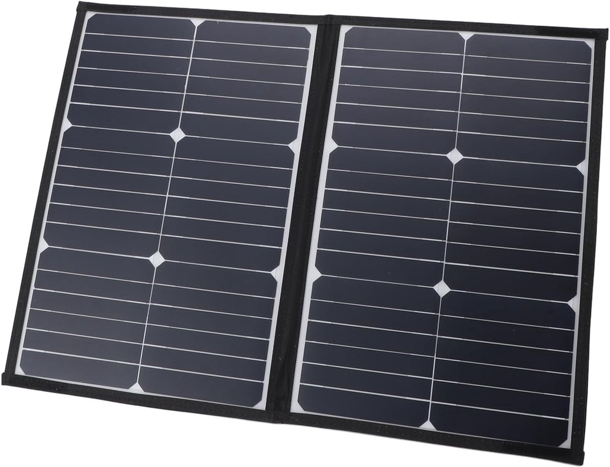 Zonnepaneel Oplader - Opvouwbaar Paneel - Kamperen Buiten - Met Controller - 40W - Zwart