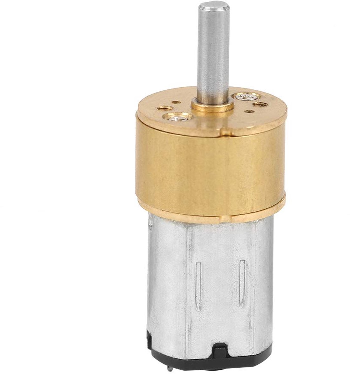 Micro Metal Gear Motor - DC Motor - Robotica Projecten - Hoog Koppel Lage Snelheid - 14mm Diameter - Zilverkleurig