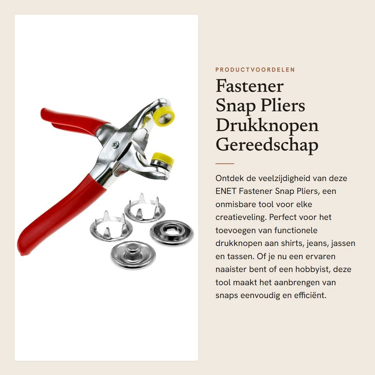 Dailygoods- Knop Snap Gereedschapsset - Bevestigingstang - 100 Stuks - Rubberen Tips - Niet-Roestend - Voor Shirts/Jeans/Jassen - Snaptool