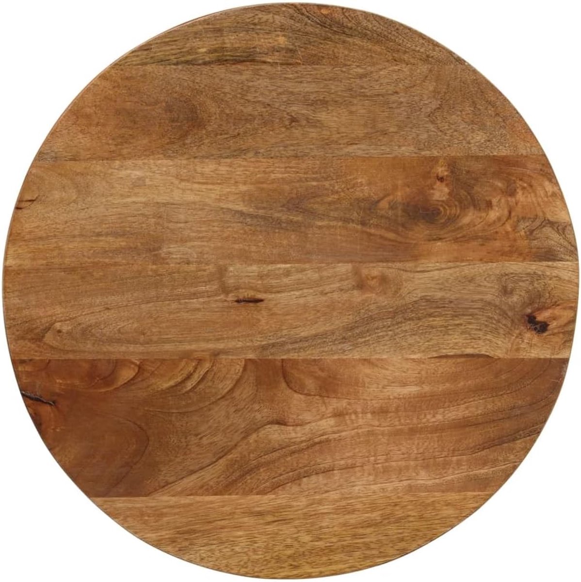 Tafelblad rond - Houten blad - Tafel opknappen - Massief mangohout - 60 x 3.8 cm - Eiken