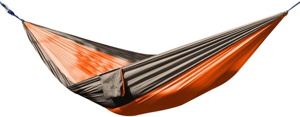 Hangmat - Schommelstoel Luie stoel - Ontspannen buiten - Versterkt weefsel - 260 x 80cm - Geel