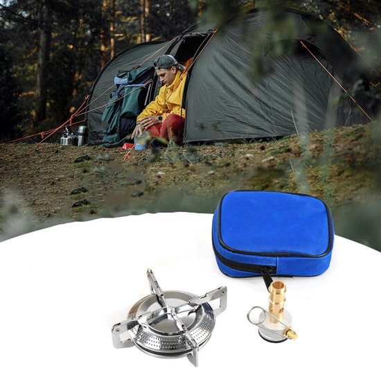 Mini Gasfornuis - Opvouwbare Kachel - Outdoor Koken - Instelbare Vuurkracht - 11 x 10 x 4 cm - Zoals afgebeeld — afbeelding 2