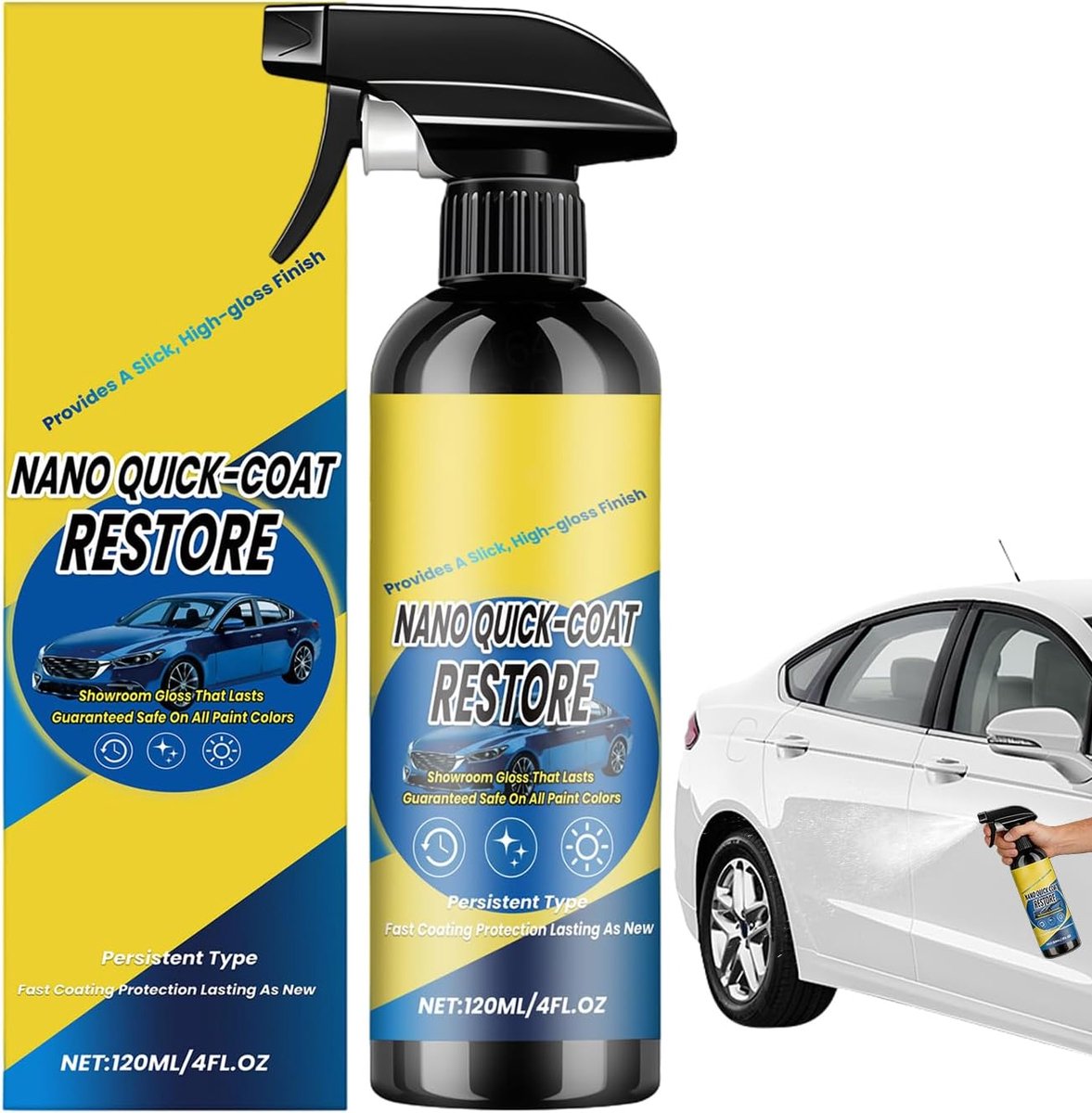 Keramische Coating Spray - Auto Detailer - Voertuig Beschermen - Langdurige Glans - 120 ml - N.v.t.