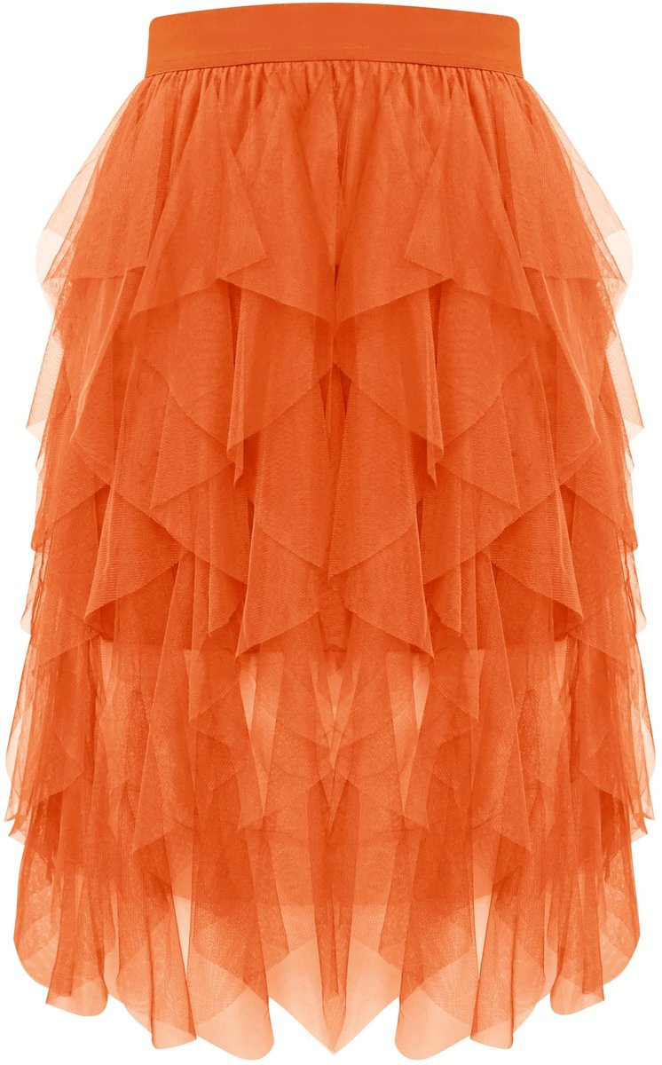 Dailygoods- Tule Rok Meerlaags Ontwerp - Asymmetrisch - Dames - Comfortabel - Ademend - Geschikt voor Diverse Gelegenheden