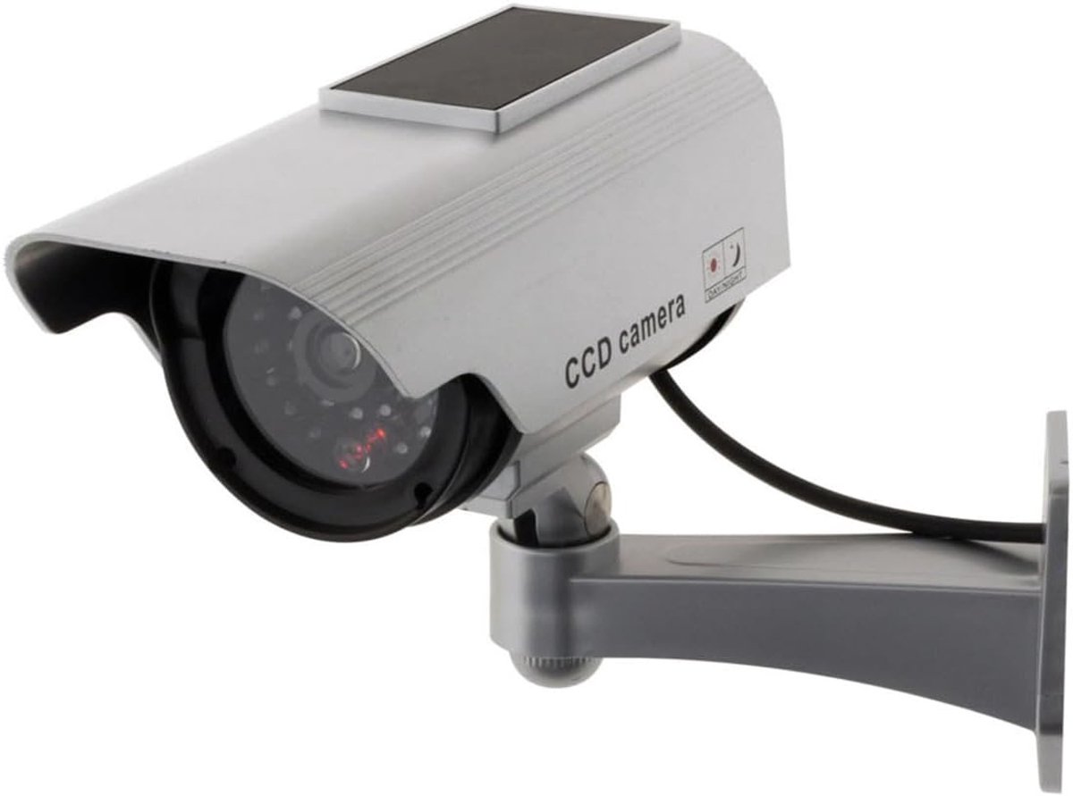 Dummy Camera - Nabootsing Beveiliging - Woning Beveiligen - Zonne-energie Werking - Eén Maat - Zwart
