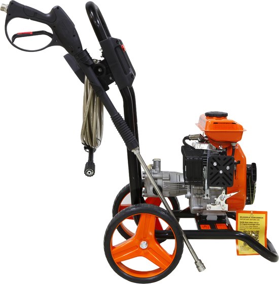 Kibani Benzine Hogedrukreiniger 200 bar - 105cc - Met foampot - 4 nozzles - 8 meter slang van Kibani — afbeelding 2