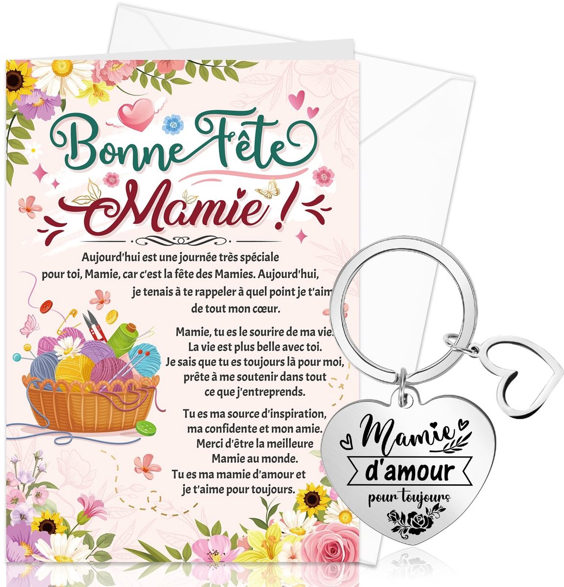 Dailygoods- Wenskaart met Envelop - Wenskaarten Set - Wenskaarten Verjaardag - Wenskaarten zonder Tekst - Wenskaarten Box - Cadeau voor Oma - Kaart