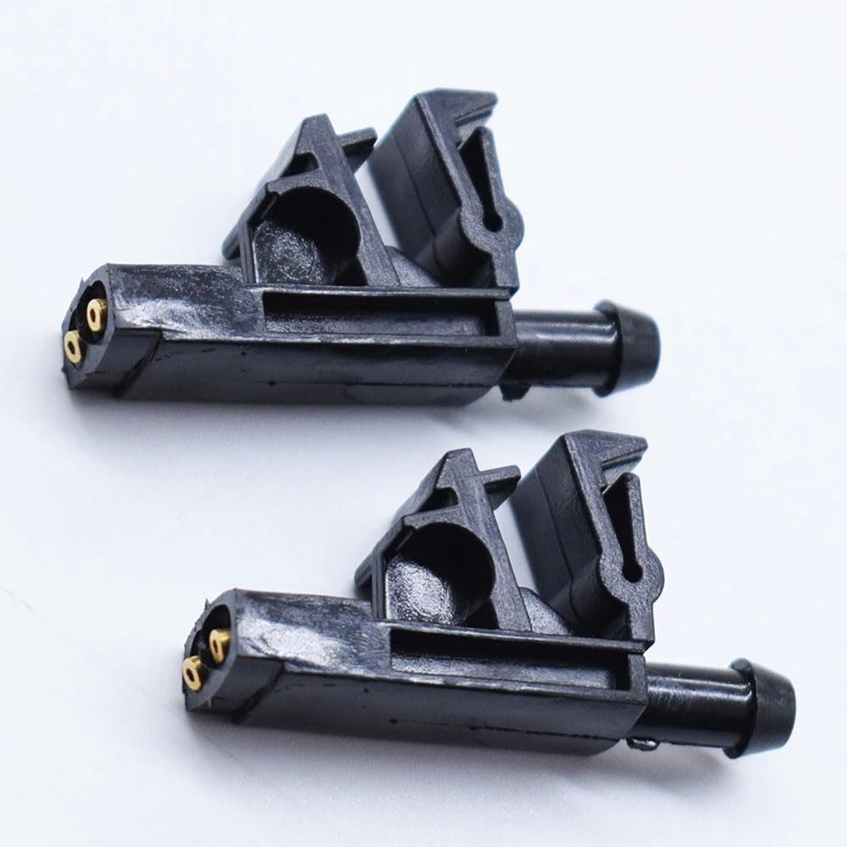 Ruitensproeiers Auto - Sproeiers Ruitensproeier Nozzle - Voorruit Reinigen - Hoogwaardig ABS Materiaal - 2 stuks - Zwart