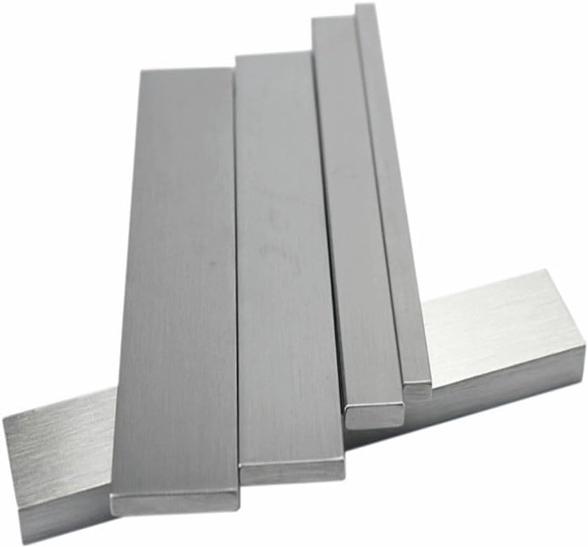 Roestvrijstalen Plaat - Metalen Strip - Metaal Bewerken - 316 Kwaliteit - 10mm Dikte - Zilverkleurig