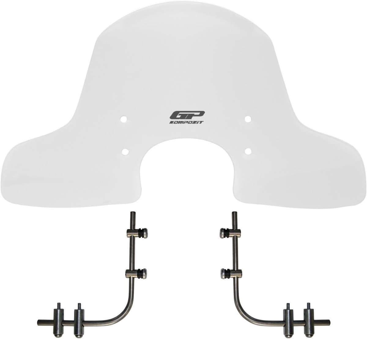 Motorfiets Voorruit - Windscherm Motor - Comfortabele Rit - Krasbestendig Acryl - 51 cm - Transparant