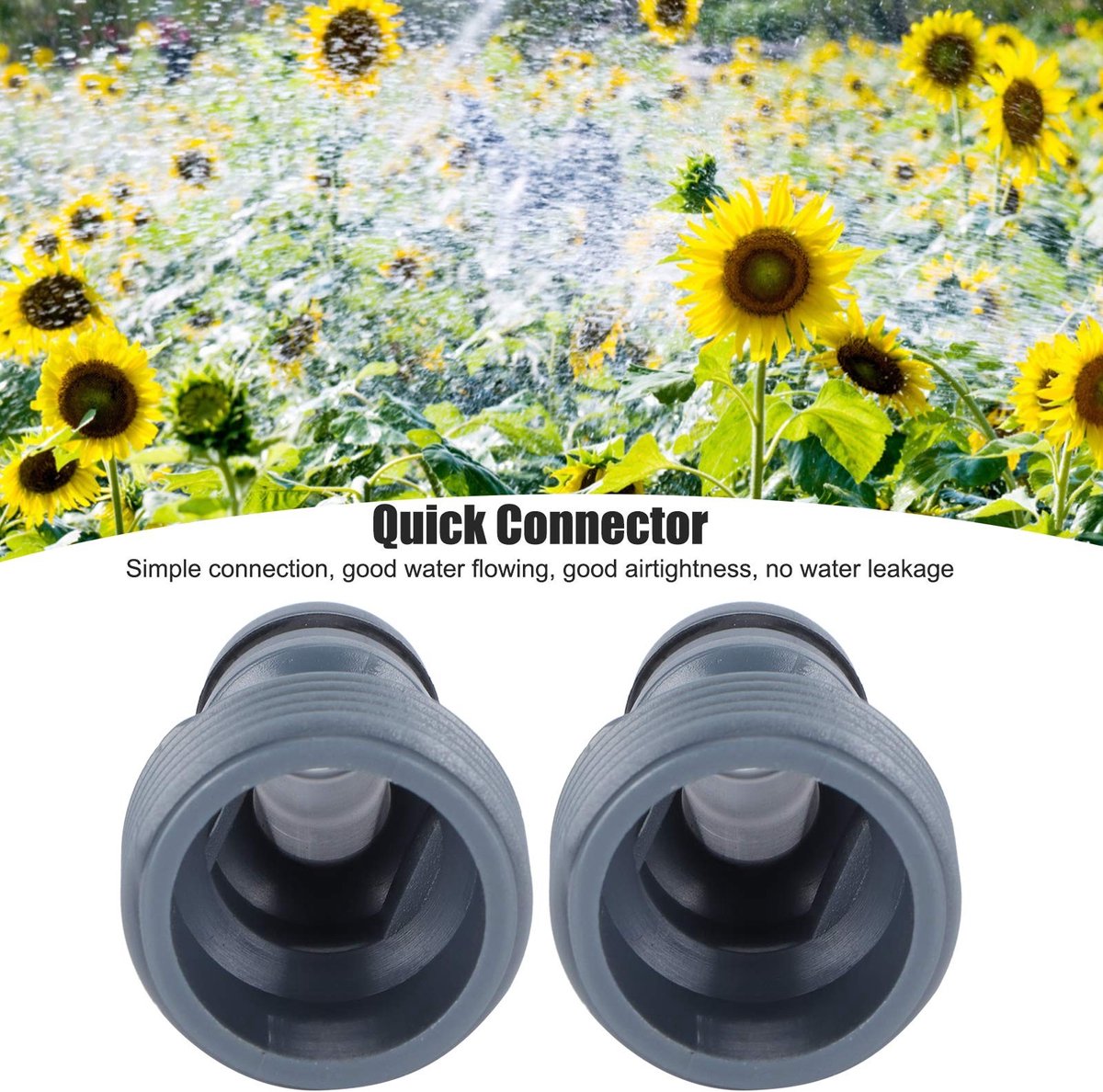 Dailygoods - G3/4 Buitendraad Quick Connector - Irrigatie Tool - Eenvoudig te installeren - Tuinslang Adapter - Accessoire voor Tuin - 2 Stuks