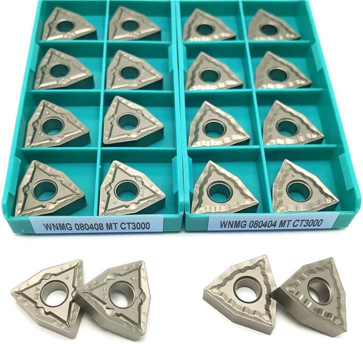 Draaibankgereedschappen - Metaalsnijgereedschap CNC - Staalbewerking - Hardmetalen Wisselplaat - WNMG080408 - One Color
