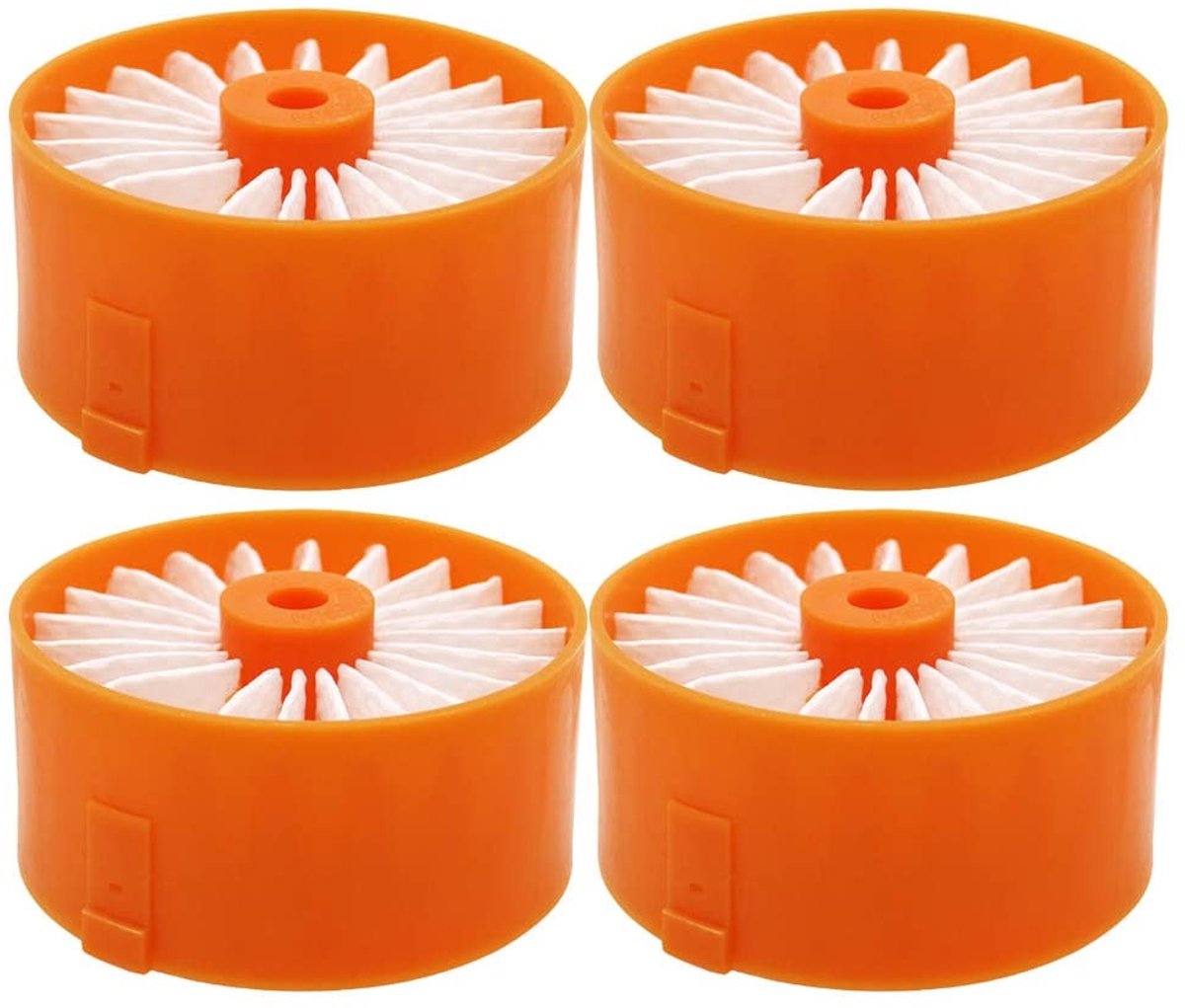 Dailygoods- Stofzuigerfilter Hoogwaardig Materiaal - Stofzuigeraccessoires - V-vormig Borstelpatroon - Compatibel met SCHWARZ+DECKER BSV2020 - 4 Stuks - Duurzaam Gebruik