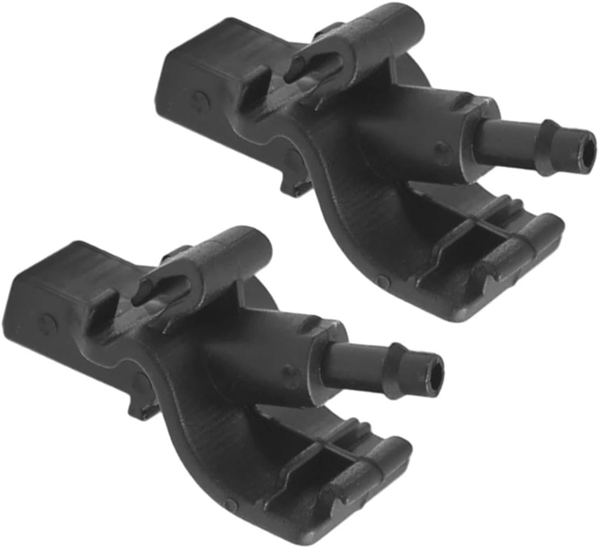Voorruit Sproeiers - Ruitensproeiers Auto - Voorruit Reinigen - Enkele Gat Set - 2 stuks - Zwart