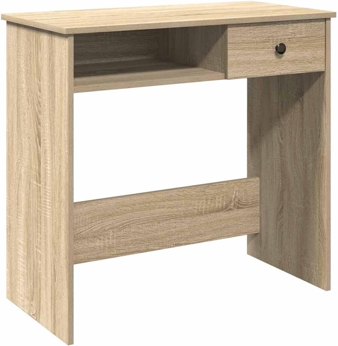 Bureau met Opbergruimte - Werktafel Bureau - Thuiswerken Organiseren - Groot Werkblad - 80 x 40 x 75 cm