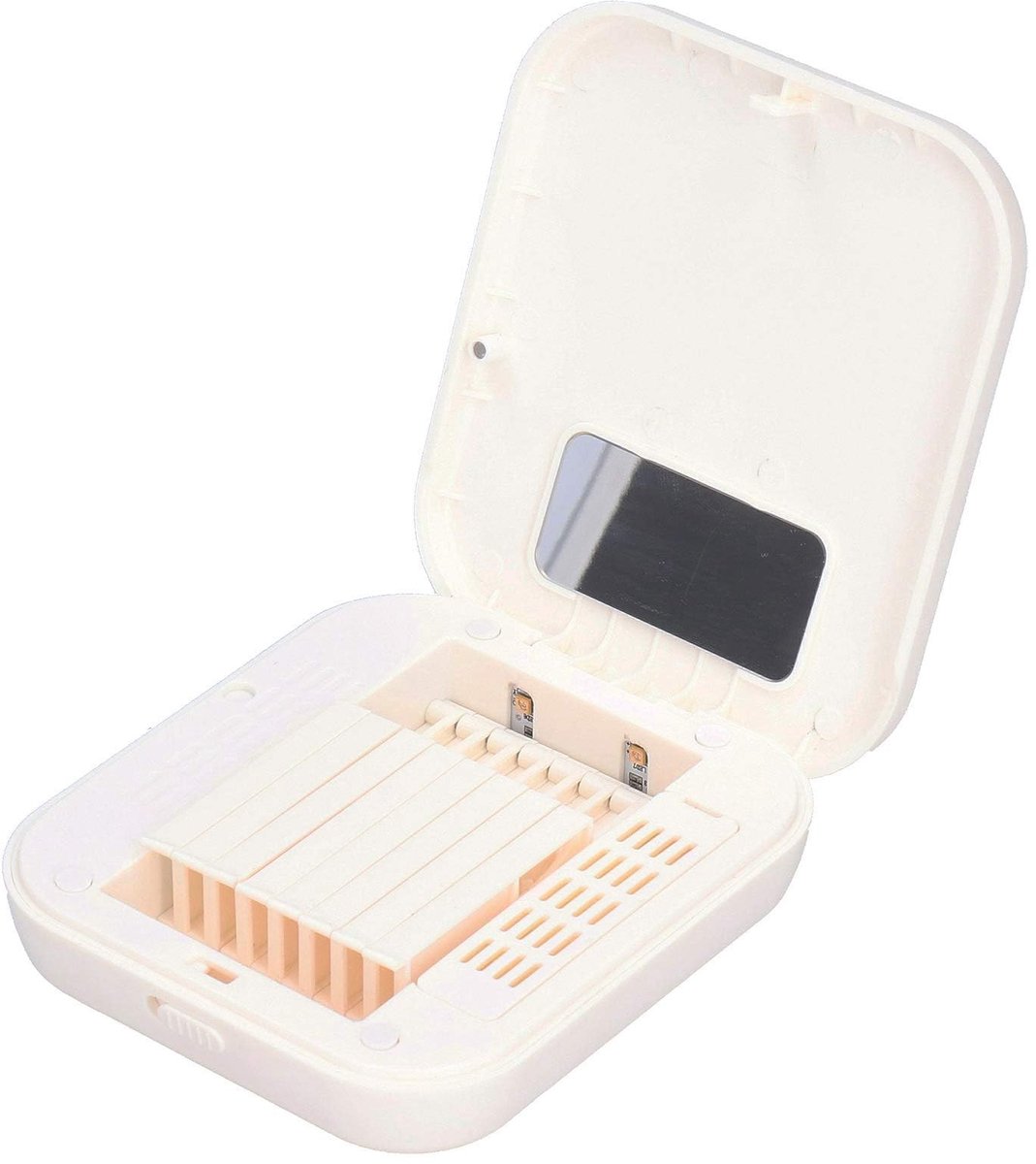 Dailygoods - Saxofoon Riet Case met UVa Reinigingsfunctie - Mondstuk Reinigingsdoos