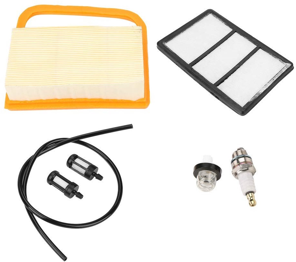 Dailygoods- Onderhoudskit 7-delig - Luchtfilter/Bougie/Brandstoffilter - Brandstofleiding/Primerlamp - Voor TS410/TS420 - Hoge prestaties - Kwaliteitsborging - Onderdelenkit