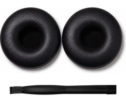 Set Oorkussens voor Sony Koptelefoon - WH-CH510 Oorkussen - WH-CH510/WH-CH500/WH-CH520/WH-CH400/MDR-ZX110/MDR-ZX110NC/MDR-ZX100/MDR-ZX220BT/MDR-ZX300/MDR-ZX310/MDR-ZX330BT/MDR-V100/MDR-V150/MDR-V200 - PU-leer met Schuimvulling - Zwart