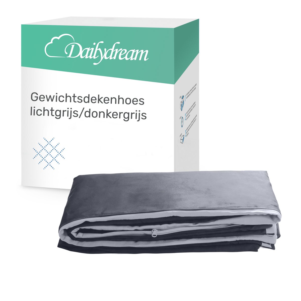 Dailydream | Verzwaringsdeken | Grau weighted blanket - Zwaartedeken
