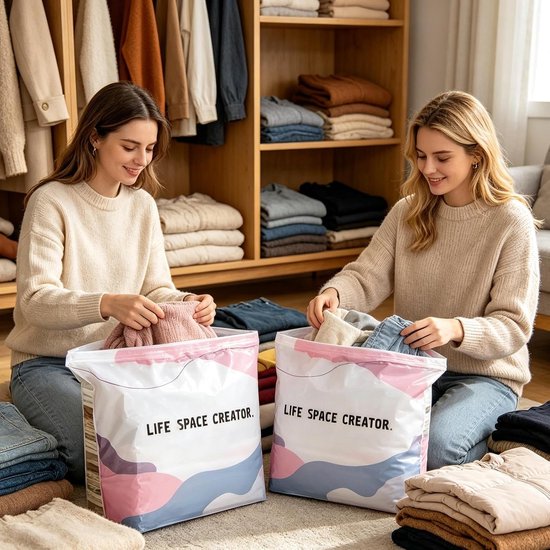 Vacuümzakken Kleding - Opbergzakken Compressie - Ruimte Besparen - Pomploze Compressie - 50x70x30 cm - Niet gespecificeerd — afbeelding 2