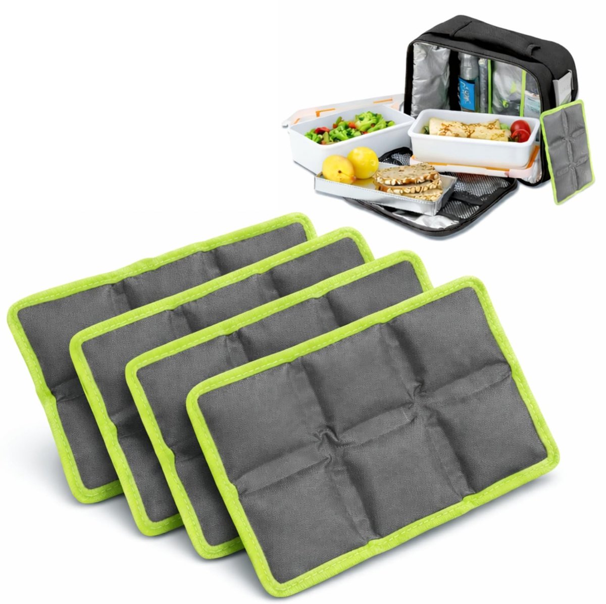 Dailygoods - Herbruikbare Ijspakketten voor Lunchboxen en Koeltassen (4 stuks)