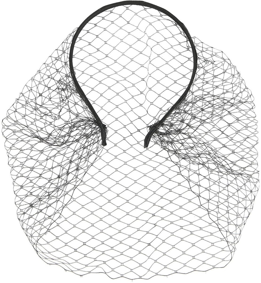 Dailygoods- Fascinator Dames - Zwarte Sluier - Haarrijf - Vintage Hoofddeksel - Bruiloft/Cocktail - Lichtgewicht en Duurzaam