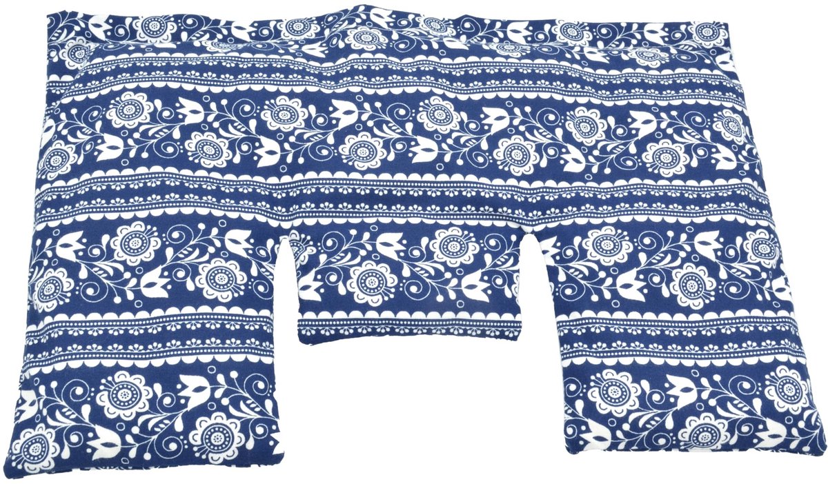 Dailygoods- Warmtekussen CE-gecertificeerd - Ergonomisch - Natuurlijke Tarwevulling - Wasbare Katoenen Overtrek - Compact voor Nek/Rug/Buik