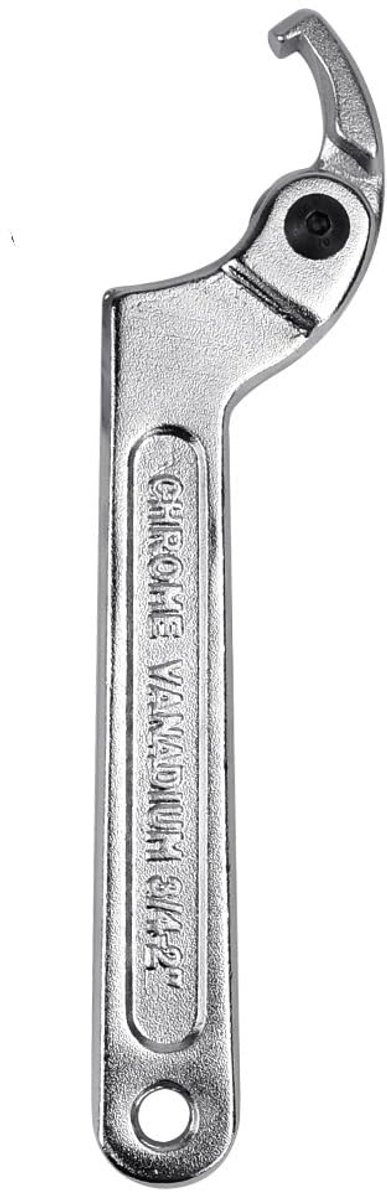 Dailygoods- C-moersleutel verstelbaar 19-51 mm - haaksleutel - moersleutel - gereedschap - onderhoud - chroom-vanadium staal